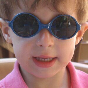 BOLLE Kids Sunglasses Blue with stretch band from France